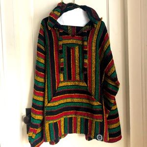 Rasta baja hoodie